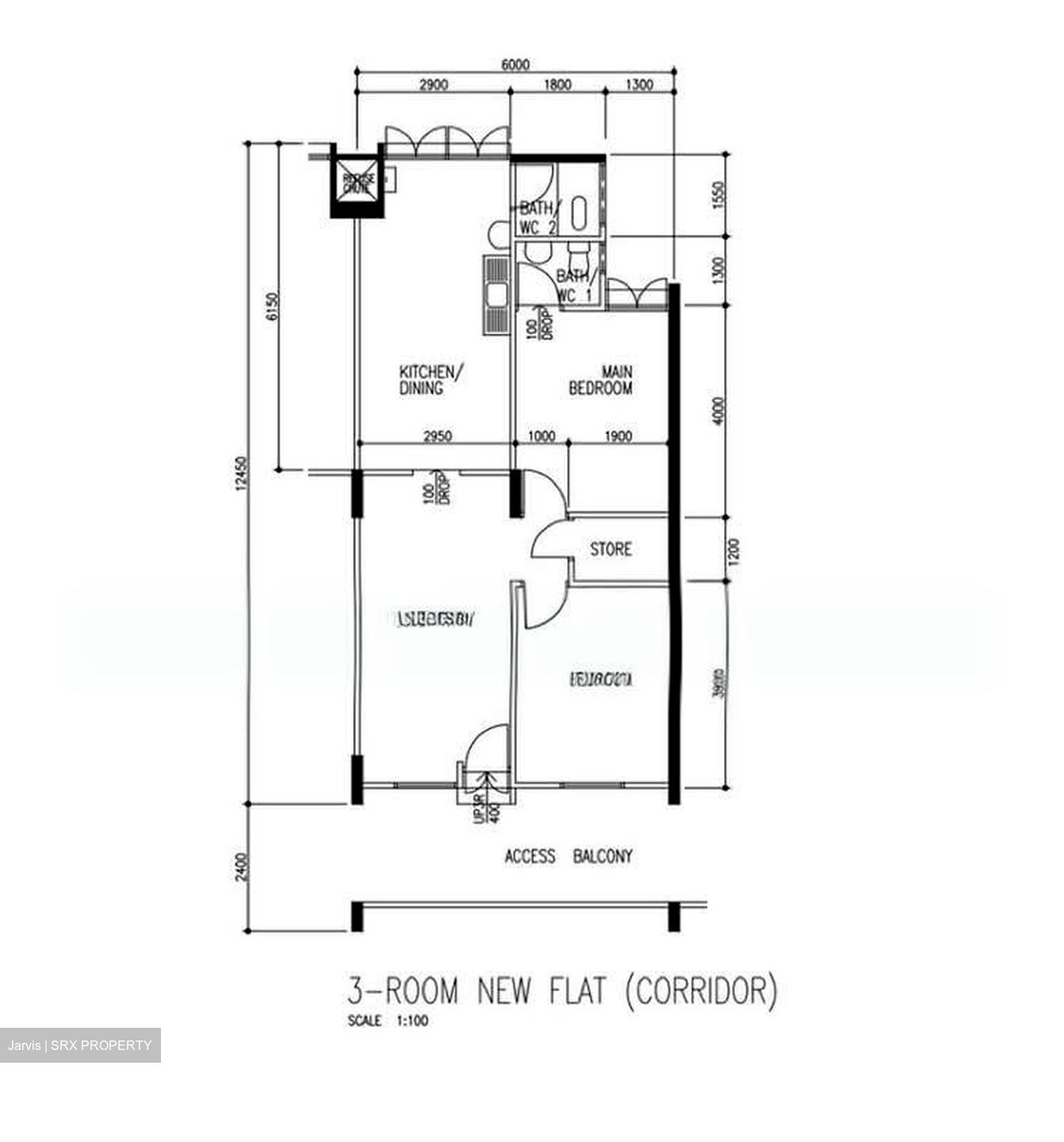 Blk 480 Jurongville @ Street 41 (Jurong West), HDB 3 Rooms #568119701